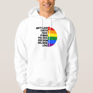 Religion Love Freedom Rainbow People Hoodie