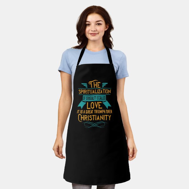 Religion Love Is A Great Triumph Over Christianity Apron (Worn)