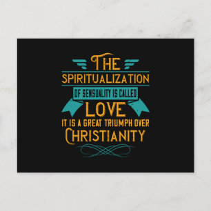 Religion Love Is A Great Triumph Over Christianity Postcard