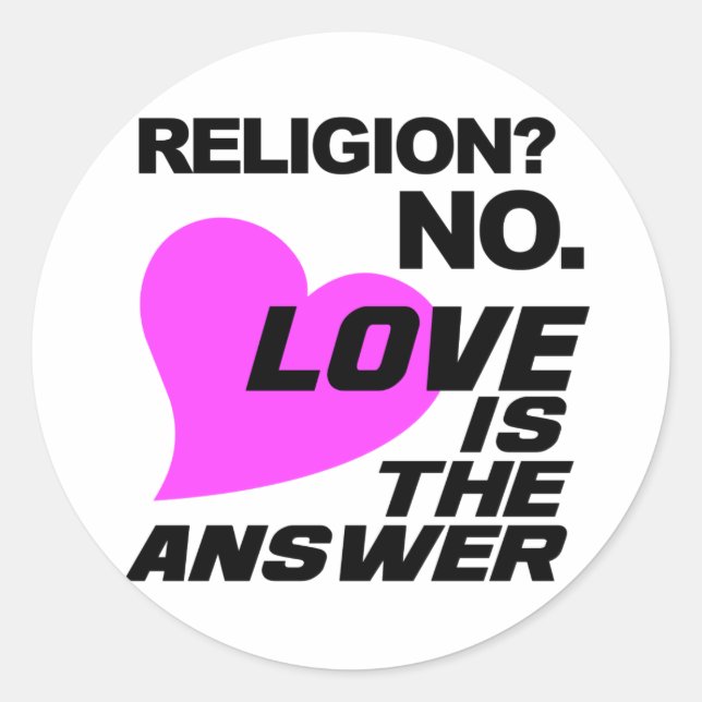 Religion & Love stickers (Front)