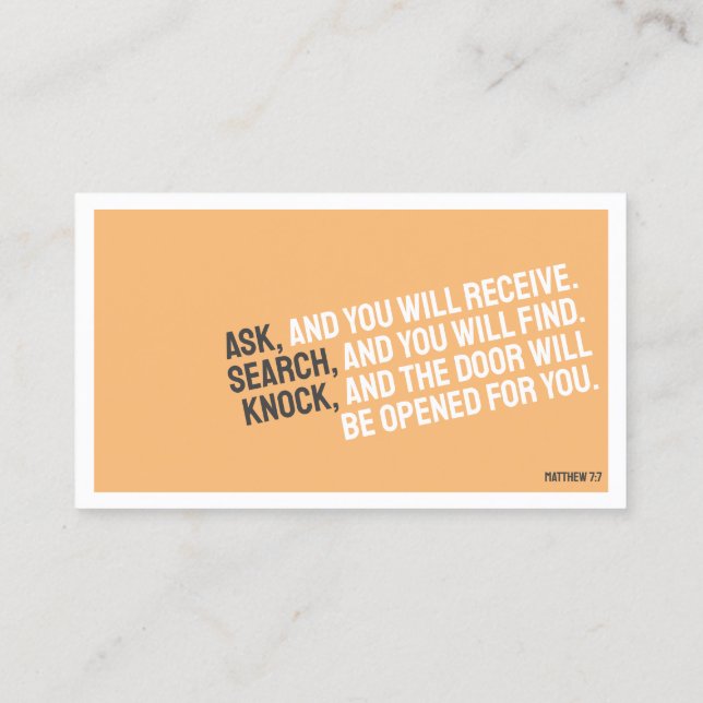 RELIGION Minimalist Business Card (Back)