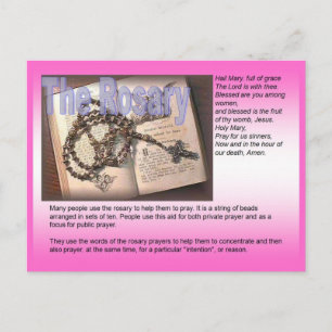Religion, Roman Catholic, Rosary Postcard