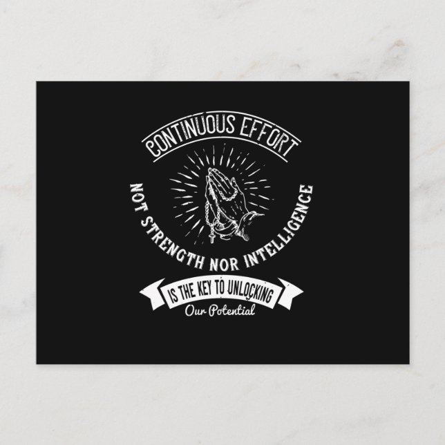 Religion - The Key To Unlocking Our Potential Postcard (Front)
