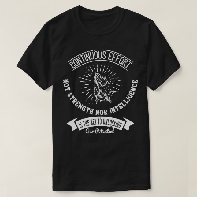 Religion The Key To Unlocking Our Potential T-Shirt (Design Front)