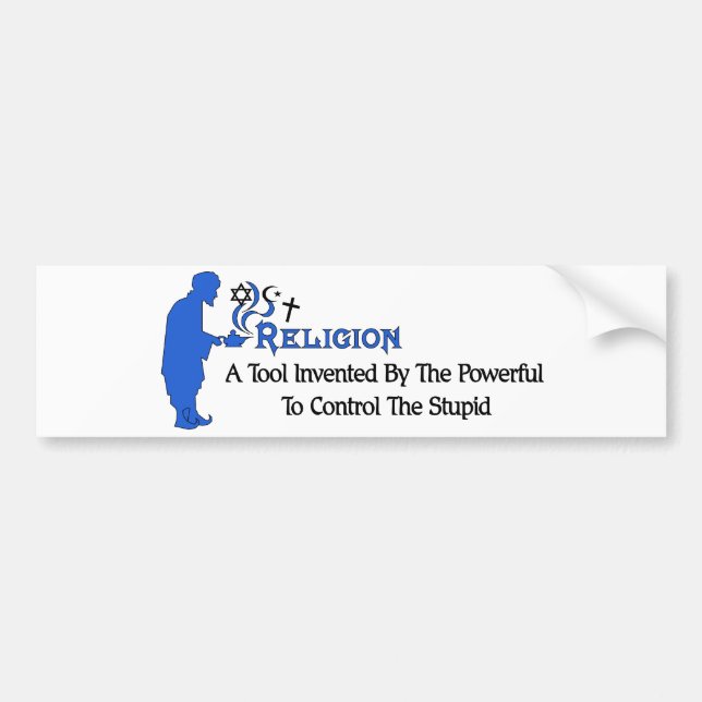 Religion Tool Bumper Sticker (Front)