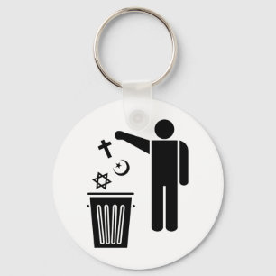 Religion Wastebin Key Ring
