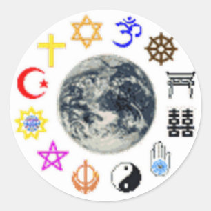 RELIGIONS of the WORLD Classic Round Sticker