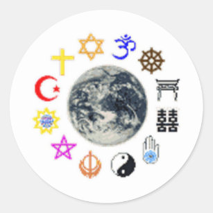 RELIGIONS of the WORLD Classic Round Sticker