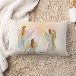 Religious Angels Personalised Lumbar Cushion