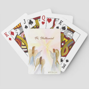 Religious Angels Personalised Playing Cards