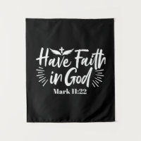 Religious Art: Have Faith in God Scripture Design