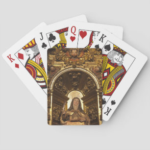 Religious art representing Santa Teresa Playing Cards