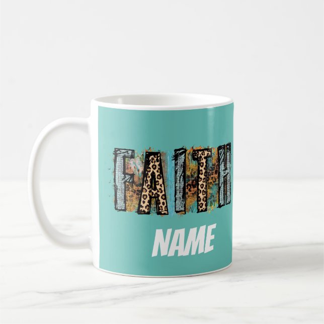 Religious Believe Faith Coffee Mug Cup (Left)