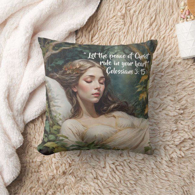  Religious Bible Verse Woman Sleeping Cushion (Blanket)