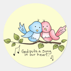 Religious Birdie sticker