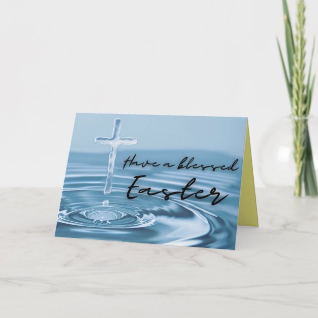 Religious Blessed  Easter Card (Front)