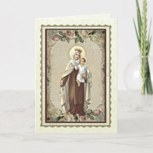 Religious Blessed Mother Mary Our Lady Mt. Carmel Card