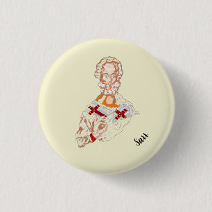Religious Button : Saint Nicholas