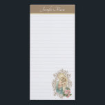 Religious Catholic Blessed Virgin Mary Magnetic Notepad<br><div class="desc">This is a beautiful religious Catholic vintage image of the Blessed Virgin Mary holding the Child Jesus with a vintage decor background. 
All text and fonts can be modified.</div>