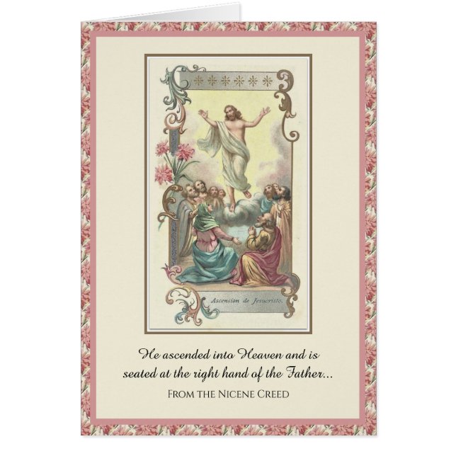 Religious Catholic Feast of Ascension of Jesus (Front)