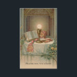 Religious Catholic Prayer for Vocations Holy Card<br><div class="desc">This is a beautiful image of a Catholic Altar with the Most Holy Eucharist. On the back is a prayer for vocations to the religious life. Almighty Father, You call each of us to serve you in our own way. May the grace you offer open our hearts to your plan,...</div>