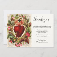 Religious Catholic Sacred Heart Jesus Condolence