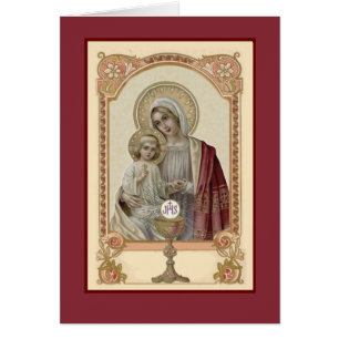 Religious Catholic Virgin Mary Eucharist Prayer