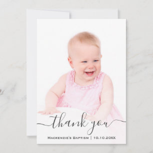 Religious Christening Baptism Communion Christian Thank You Card
