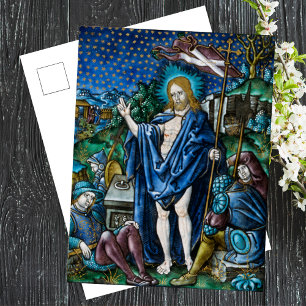 Religious Christian Catholic Easter Resurrection Holiday Postcard