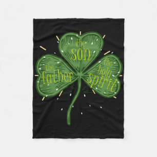 Religious Christian Catholic St Patricks Day Irish Fleece Blanket