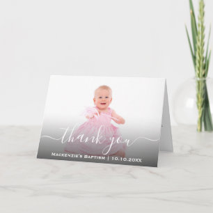 Religious Christian Communion Christening Baptism Thank You Card