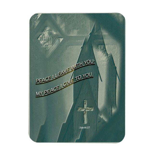 Religious Christian faith Peace I Leave with You  Magnet (Vertical)