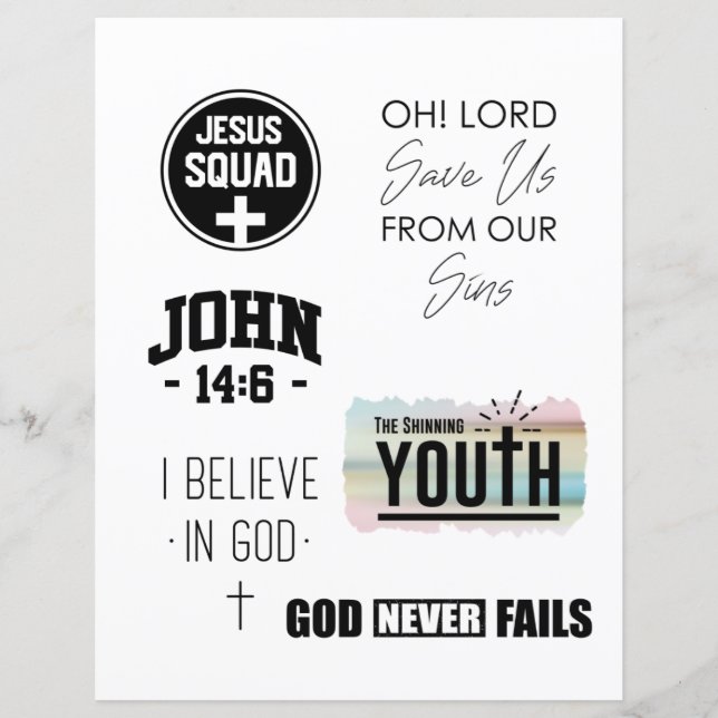 Religious Christian Jesus quotes Bible Verse (Front)