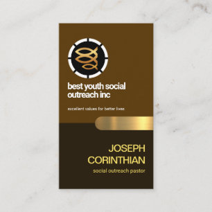 Religious Christian Three Fish Retro Layers Church Business Card