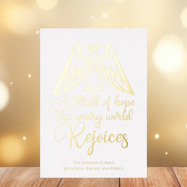 Religious Christmas Angel Rejoice Custom Gold (Creator Uploaded)