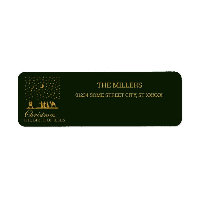 Religious Christmas, Birth of Jesus, Three King's (Front)