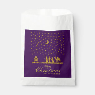 Religious Christmas, Birth of Jesus, Three King's Favour Bags