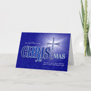 Religious Christmas Blessings Untraditional Times Holiday Card
