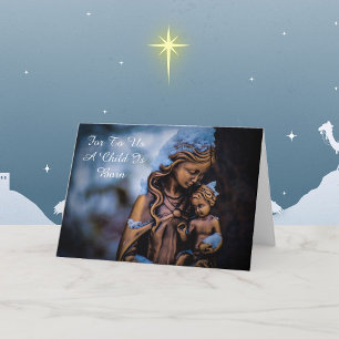 Religious Christmas Card Personalise Text Greeting