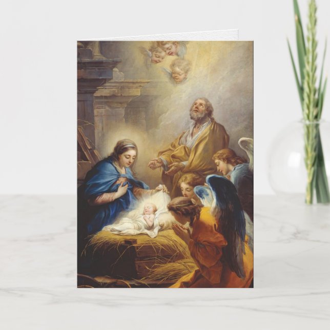 Religious Christmas Cards | Birth of Jesus (Front)