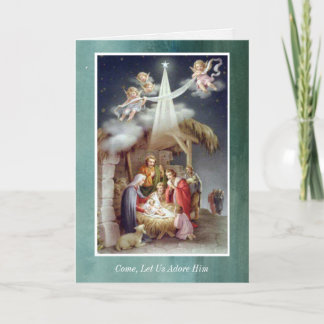 Religious Christmas Cards | Let Us Adore Him