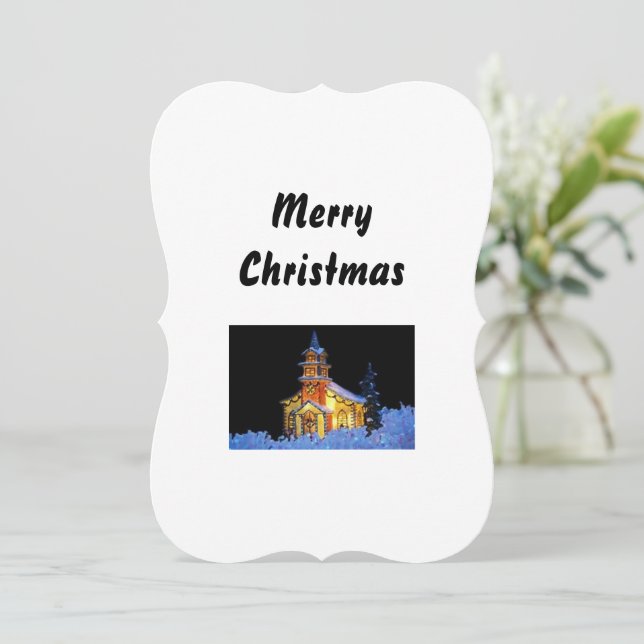Religious Christmas Greeting Card (Standing Front)