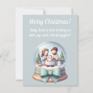 Religious Christmas Greeting Card for Kids