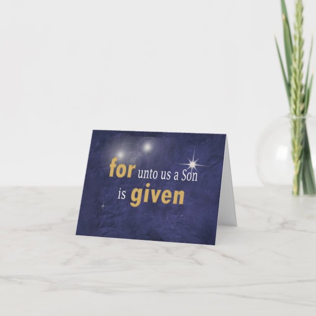 Religious Christmas Love  Holiday Card (Front)