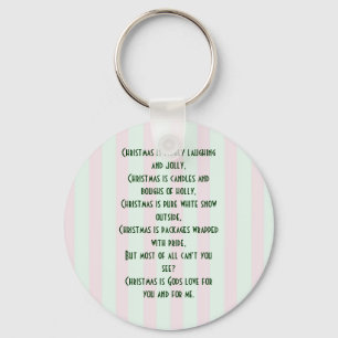Religious Christmas Meaning Keychain