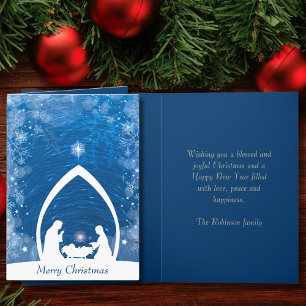 Religious Christmas Nativity  Holiday Card