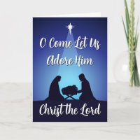Religious Christmas Nativity Scene Christ the Lord