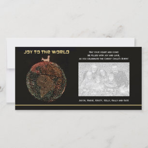 Religious Christmas Photo Card Joy to the World