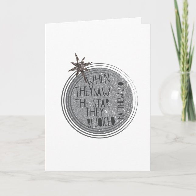 Religious Christmas Scripture Holiday Card (Front)