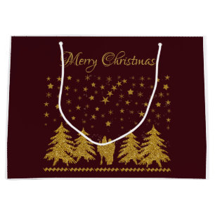 Religious Christmas Virgin Mary, St. Joseph, Jesus Large Gift Bag